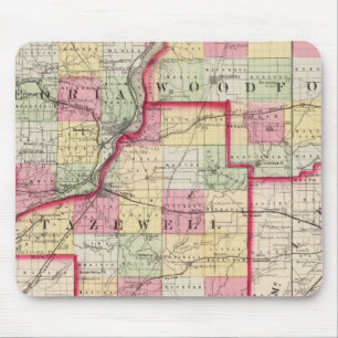 Tapis De Souris Comtés de Peoria, Woodford, Tazewell