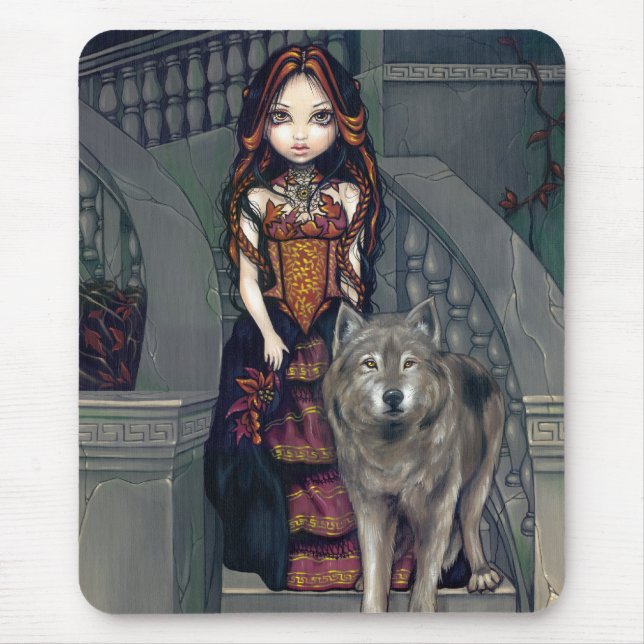 Tapis De Souris Comtesse" Mousepad "de loup (Devant)