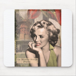 Tapis De Souris CON13CRBWRD-V4 le penseur Lips.tif rouge