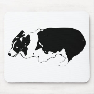 Tapis De Souris Concentration avec l'élan du corgi