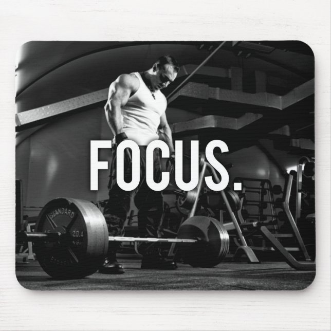 Tapis De Souris CONCENTRATION - Exercice "Body building" Motivatio (Devant)