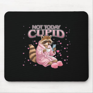 Tapis De Souris Concept de Cupidon pas aujourd'hui Raton laveur an