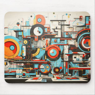 Tapis De Souris Concept d'imagination Peinture colorée Abstraite