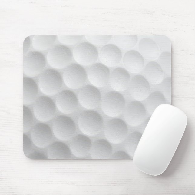 Tapis De Souris Conception à alvéoles de balle de golf blanche (Avec souris)