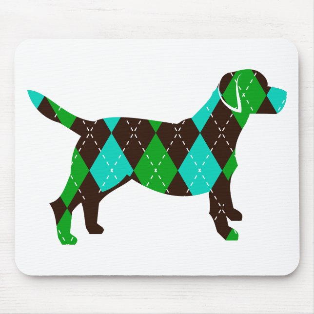 Tapis De Souris Conception à motifs de losanges de chien de (Devant)
