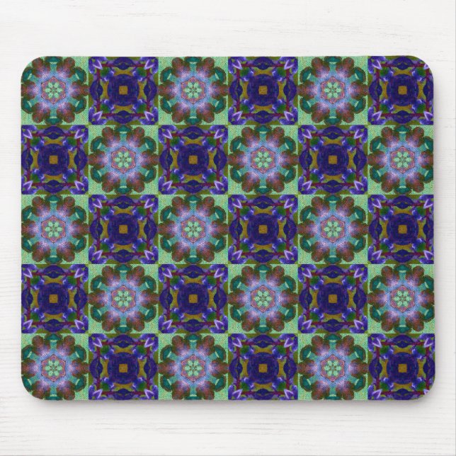 Tapis De Souris Conception Abstraite de mosaïque - (Devant)