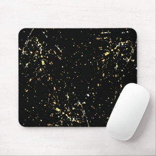 Tapis De Souris Conception Abstraite de peinture or