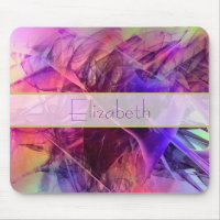 Conception Abstraite fractale violette et rose
