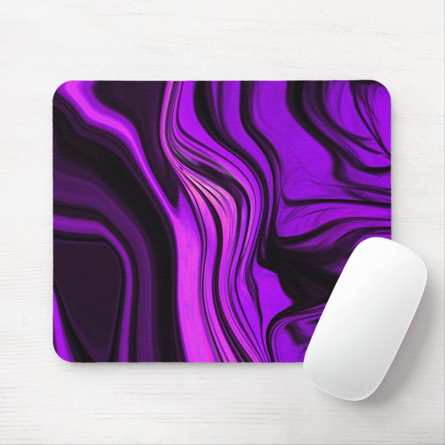 Tapis De Souris Conception abstraite violette (Avec souris)