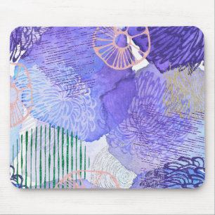 Tapis De Souris Conception abstraite violette