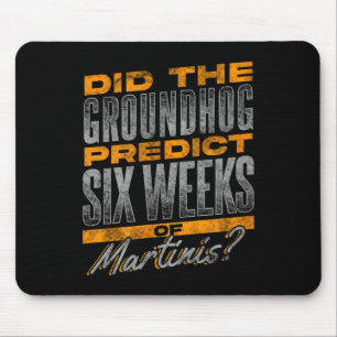 Tapis De Souris Conception amusante de prédiction de Martini pour