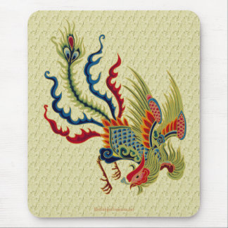 Tapis De Souris Conception chinoise Mousepad d'art de coq