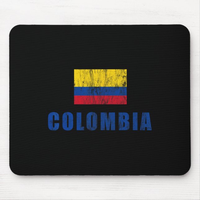 Tapis De Souris Conception Colombie Vêtements Colombiens Tenue Pet (Devant)