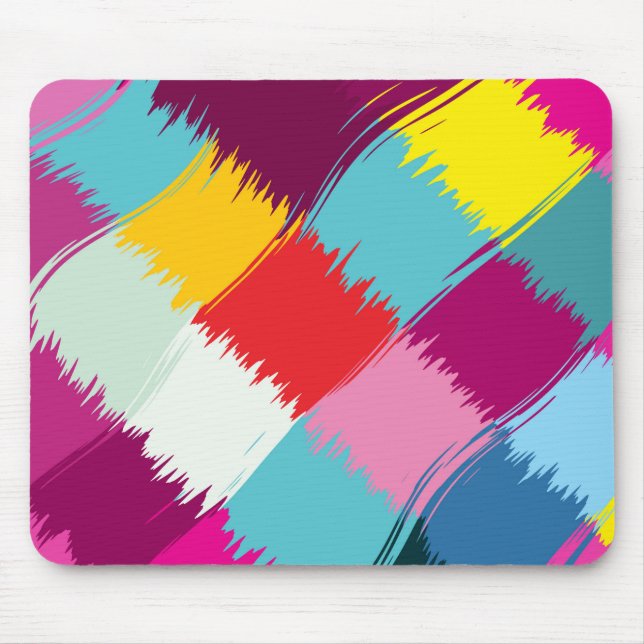 Tapis De Souris Conception d'abrégé sur courses de peinture (Devant)