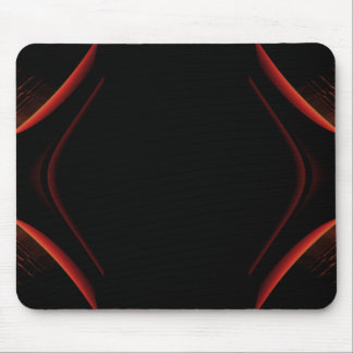 Tapis De Souris Conception d'abrégé sur rouge et noir