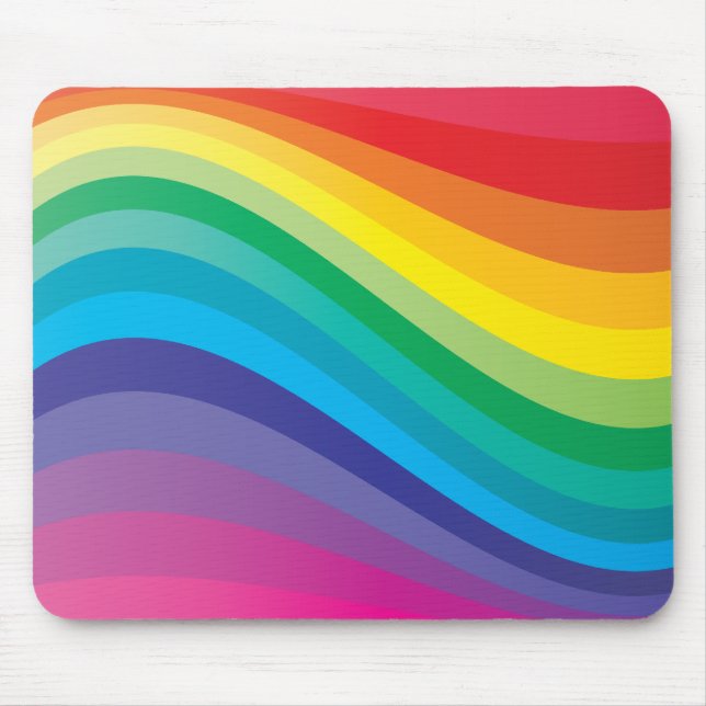 Tapis De Souris Conception d'arc-en-ciel (Devant)
