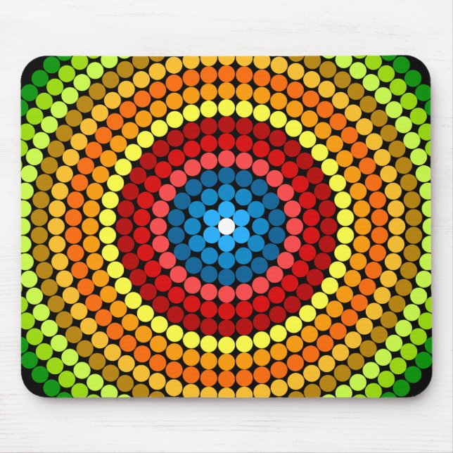 Tapis De Souris Conception d'art mandala abstrait pointillé-65904 (Devant)