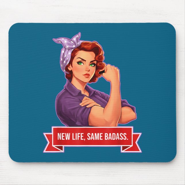 Tapis De Souris Conception d'autonomisation des femmes Life Same B (Devant)
