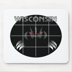 Tapis De Souris Conception de blaireau d'état du Wisconsin