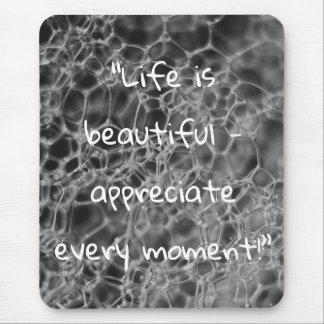 Tapis De Souris Conception de bulles grises