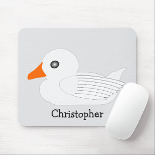 Tapis De Souris Conception de canard blanc