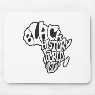Tapis De Souris Conception de carte de l'Afrique Mois de l'histoir