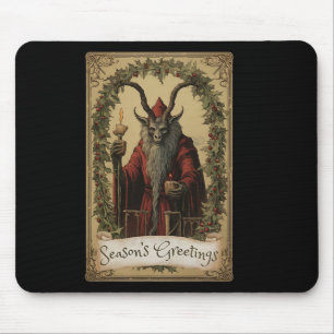 Tapis De Souris Conception de carte de tarot Krampus saison de Noë