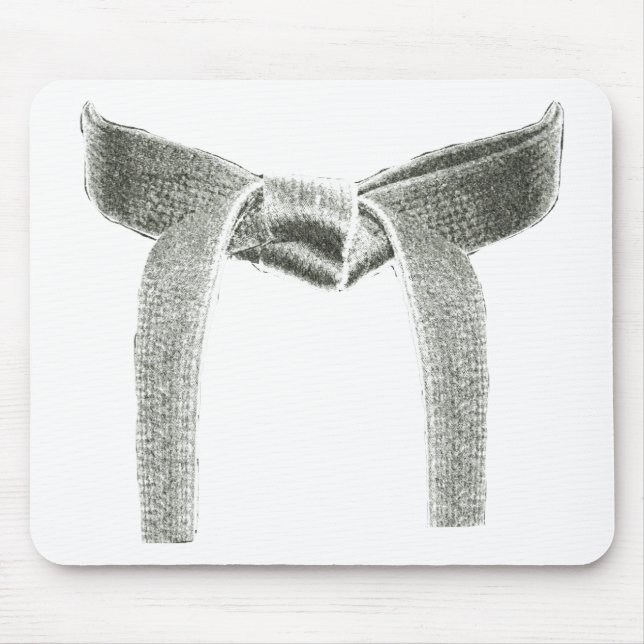 Tapis De Souris Conception de ceinture d'arts martiaux (Devant)