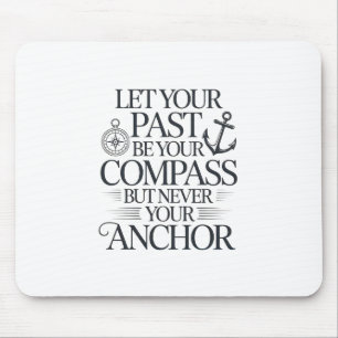 Tapis De Souris Conception de citation nautique inspirante.