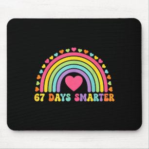 Tapis De Souris Conception de cœur arc-en-ciel 67 jours plus intel