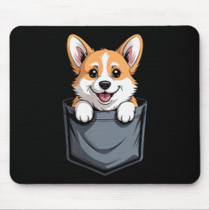 Tapis De Souris Conception de Corgi drôle pour hommes femmes Chien