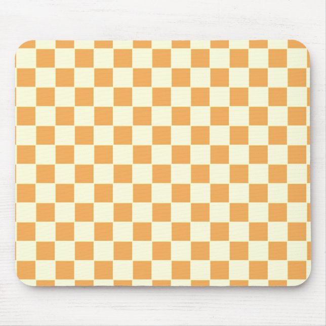 Tapis De Souris Conception de damier rétro lumineuse (Devant)