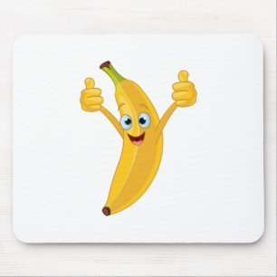 Tapis De Souris Conception de dessin animé de banane