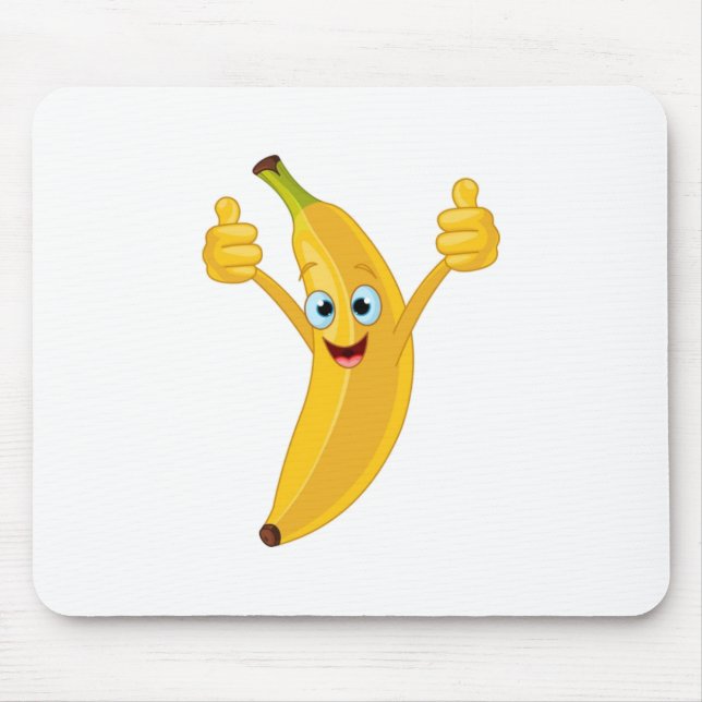 Tapis De Souris Conception de dessin animé de banane (Devant)