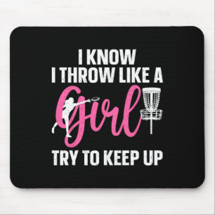 Tapis De Souris Conception de disque de golf drôle pour fille femm