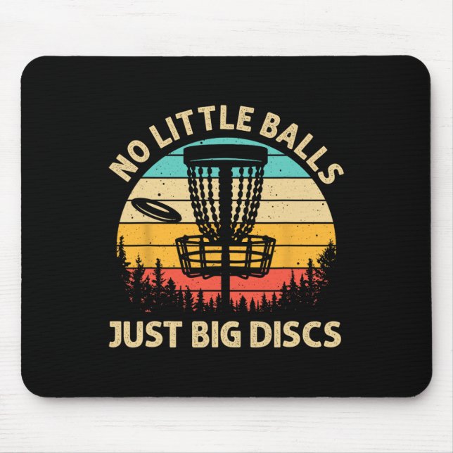 Tapis De Souris Conception de disque de golf drôle pour hommes fem (Devant)