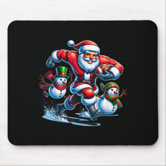 Tapis De Souris conception de football de Noël santa jouant au foo