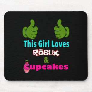 Tapis De Souris Conception de Gamer Girl Cette fille aime Robux et