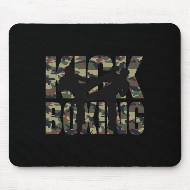 Tapis De Souris Conception de grunge de kickboxing Combat entre de (Devant)