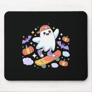 Tapis De Souris Conception de Halloween de skateboardeur fantôme c