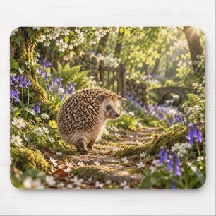 Tapis De Souris Conception de Hérisson de Sentier Forestier