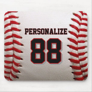 Tapis De Souris Conception de joueur de baseball avec numéro de ma