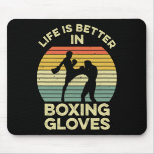 Tapis De Souris Conception de kickboxing pour un combattant de Mua