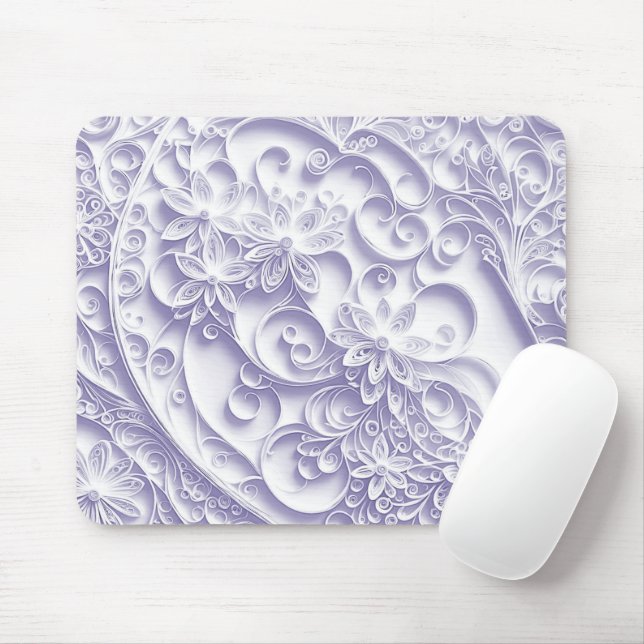 Tapis De Souris Conception de la marguerite de recouvrement en pap (Avec souris)