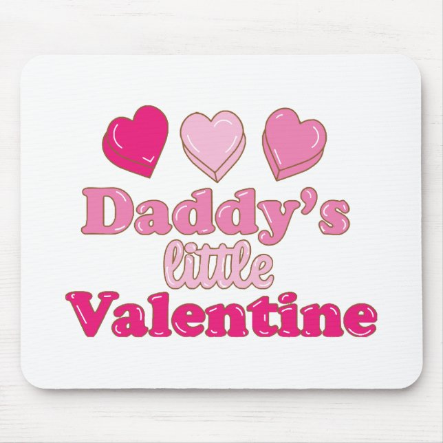 Tapis De Souris Conception de la Saint-Valentin pour papa avec des (Devant)
