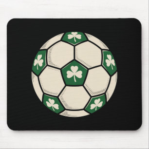 Tapis De Souris Conception de Ll Patrick de football de trèfle irl