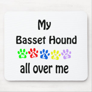Tapis De Souris Conception de marches de Basset Hound