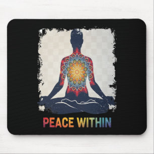 Tapis De Souris Conception de méditation de yoga mandala de paix i