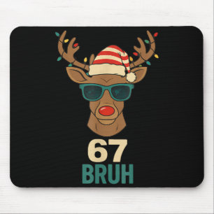 Tapis De Souris Conception de mème de Noël 67 Drôle Six Sept Mains