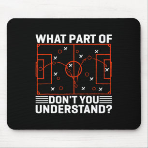 Tapis De Souris Conception de mème de planche de stratégie de foot